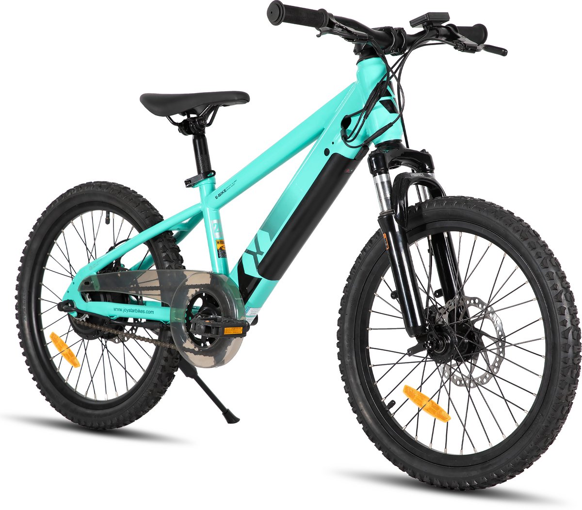JOYSTAR 20 Inch Elektrische Kinder Mountainbike - 250W E-Bike voor Kinderen (7+ Jaar) - 25 km Actieradius - Met Verwijderbare Accu & Schijfremmen – Spaakwiel - Groente