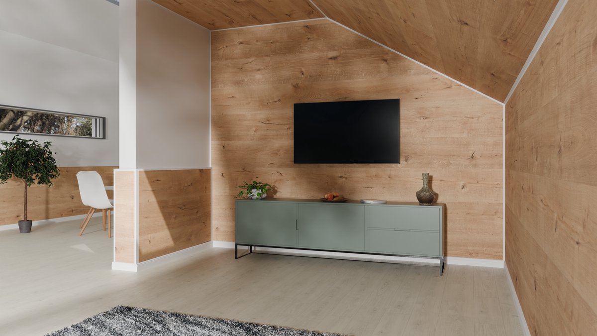 EGGER Decowall Hoekprofiel WL201 wit 2400 x 22 x 45mm