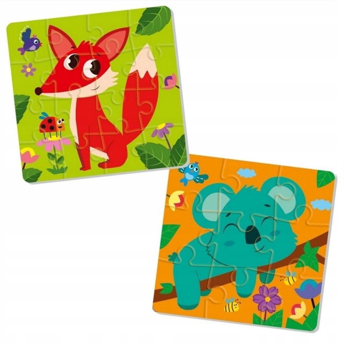 Rode Kever Schuim Puzzel 2-in-1 - 25 stukjes