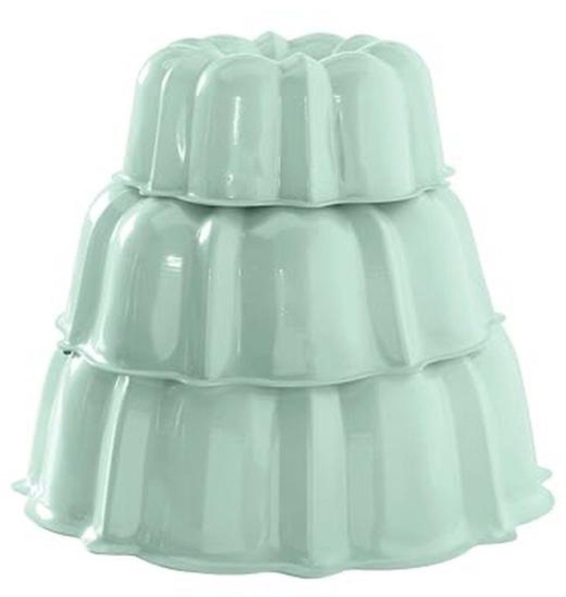 Tulbandcake-set voor 3, 6 of 12 kopjes - Munt Kleur