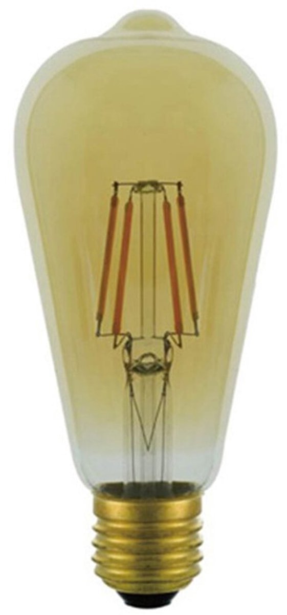 VITO LED Filament Edison Lamp ST64 E27 - 6W (replaces 60W) - 822lm - 2500K Extra - 220-240V - Energy efficient