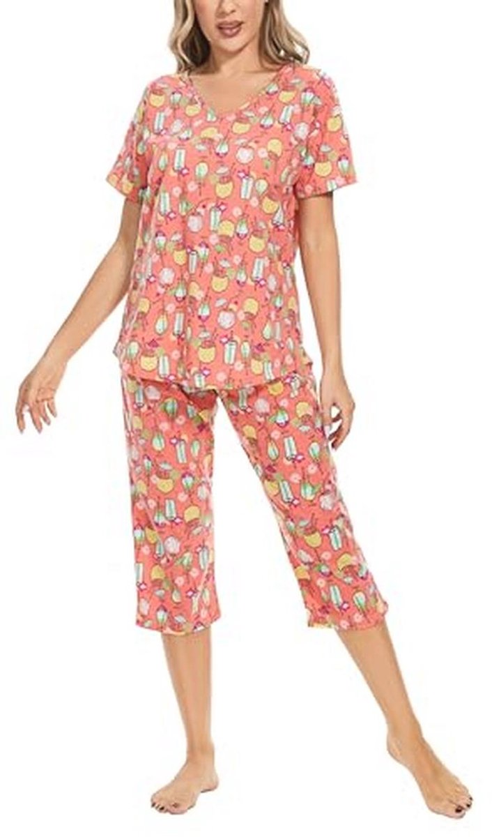 Zomer damespyjama set korte nachtkleding loungewear