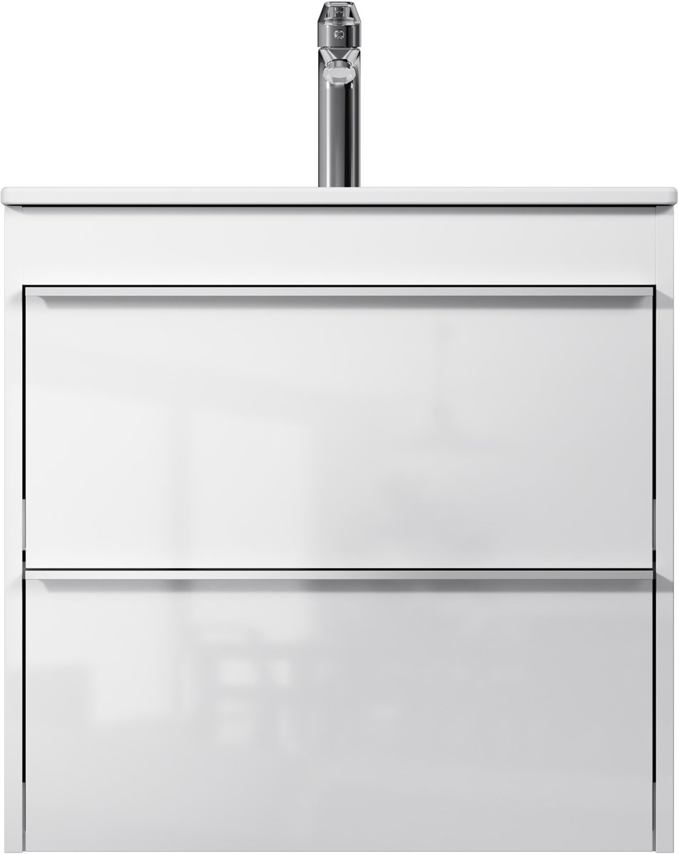 AM.PM Hit - Badkamermeubel met wastafel - 60 cm - 2 lades - Wastafelonderkasten - Plat Pakket