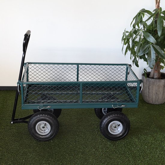 Bolderkar bolderwagen prof groen handwagen van Merkloos — afbeelding 2
