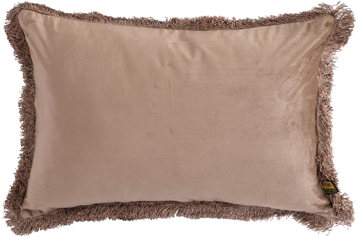 PTMD Nous Sierkussen - 60x3x40 cm - Fluweel - Taupe