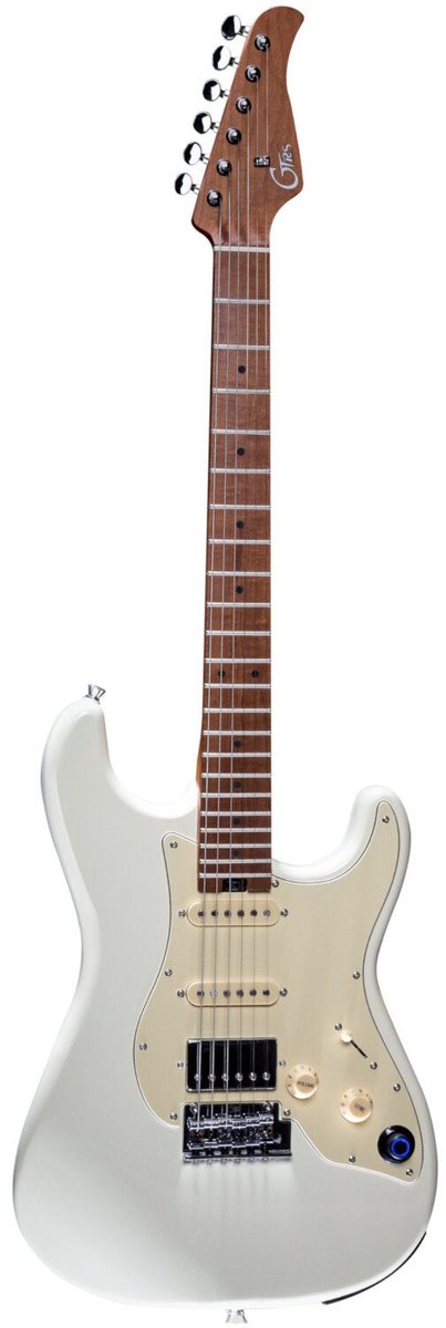 Mooer GTRS Guitars Standard 801 Vintage White Intelligent Guitar met gigbag