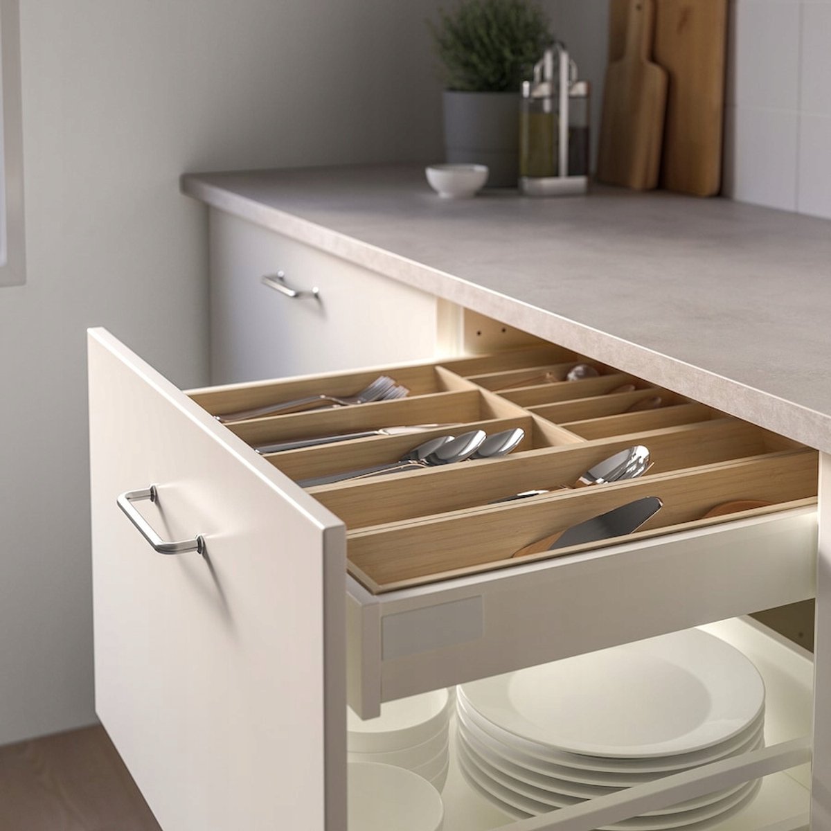 Bamboe Lade-inzet IKEA UPPDATERA 10x50 cm