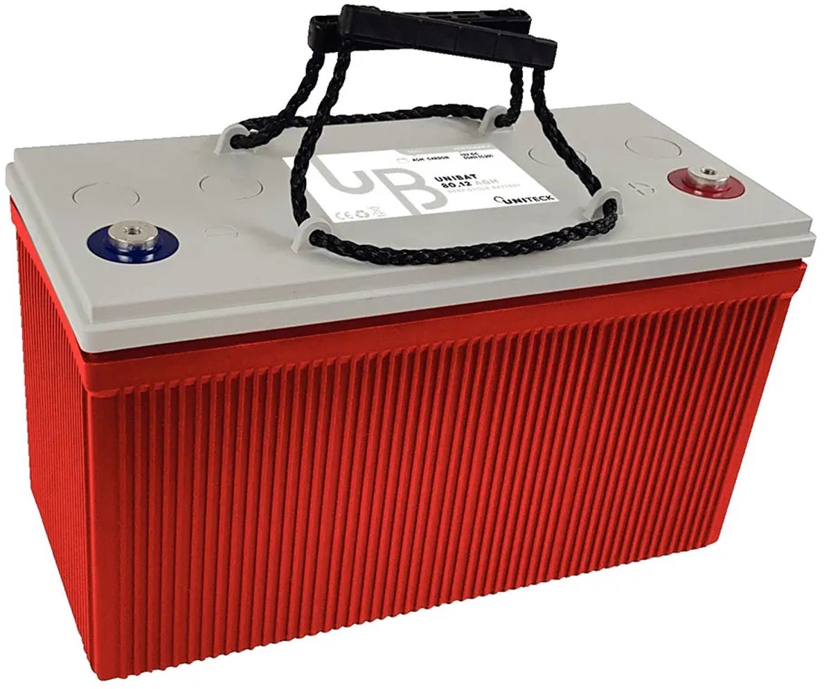 Uniteck Agm-accu 100ah Rood