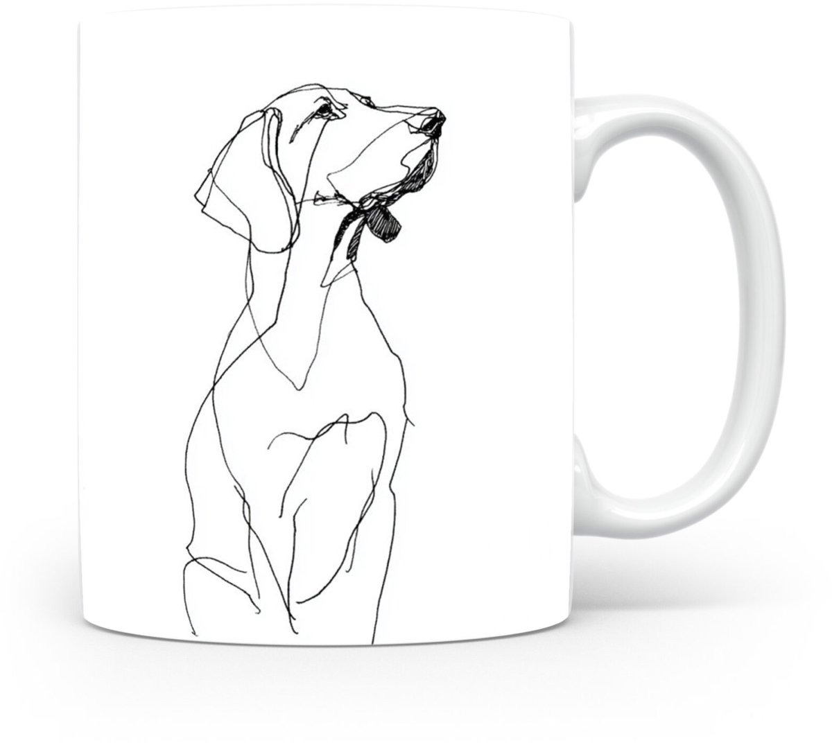 Beker Oostenrijkse Zwarte en Tan Hond