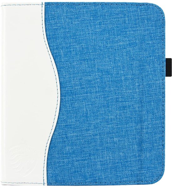 Hoesje Geschikt voor Kobo Libra 2 Sleepcover Jeans Style Hoes Wit - ereader hoesje - cover van Merkloos — afbeelding 2