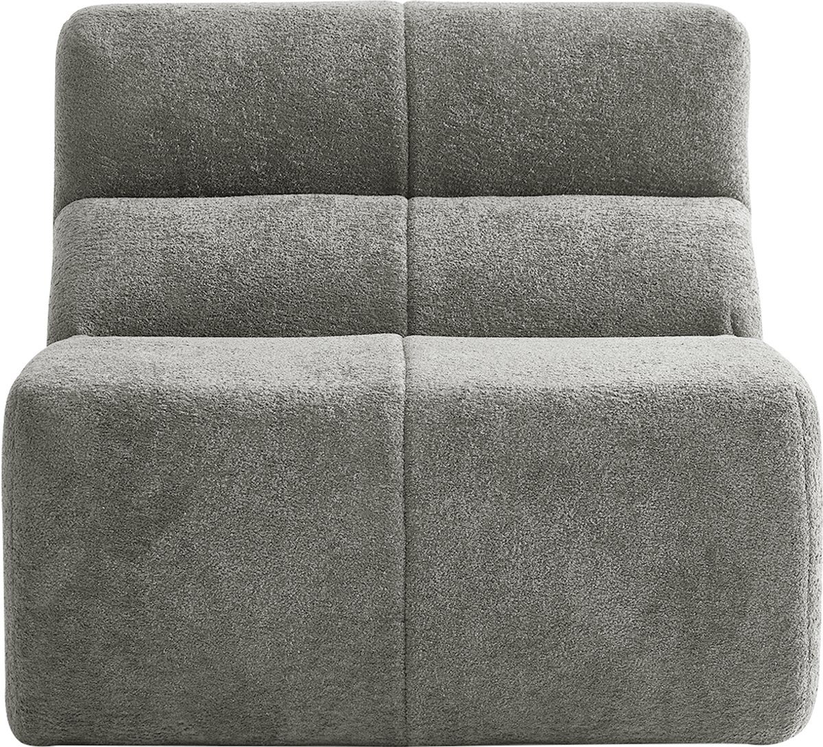 in& out door furniture Luxe Wolkenzachte Regenboog-Fluwelen Fauteuil, Perfect voor Woonkamers, Kantoren en Kleine Appartementen- licht grijs