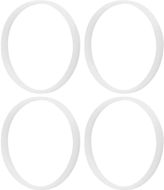 Rubberen afdichtring voor Juicer Blender, wit, 10 cm diameter, Pack van 4, vervangende O-ring. — afbeelding 2