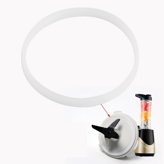 Rubberen afdichtring voor Juicer Blender, wit, 10 cm diameter, Pack van 4, vervangende O-ring. — afbeelding 5