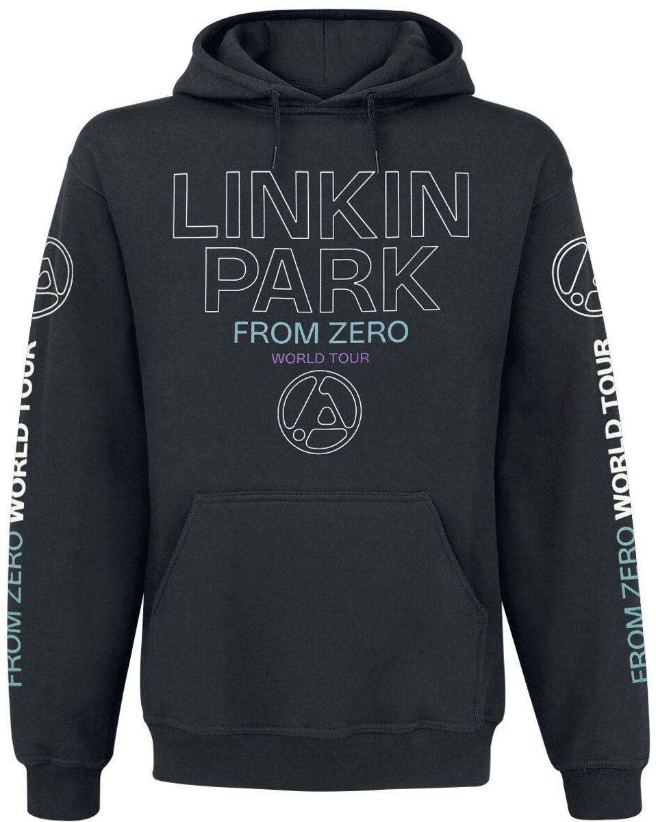 Linkin Park From Zero To World Tour Heren Trui met capuchon - zwart - S