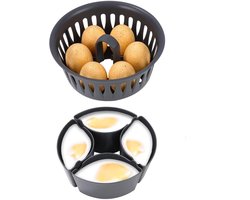 GELLDG Eierkoker - Houdt 4 of 6 hardgekookte eieren tegelijk vast - Multifunctioneel keukenaccessoire - Eierkoker en hardkookvorm voor Thermomix - Compatibel met Thermomix TM6, TM7 en TM31