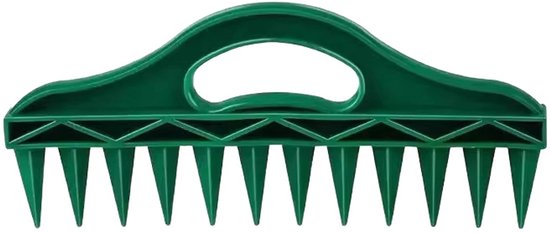 2-Stuks Zaaimachine - Tuingereedschapset - 12-gats zaaimachine - zaai gereedschapset - Gatenpons voor het zaaien van grond -Handgereedschap voor de tuin - 26 cm - Geschikt voor groenten, bloemen en kruiden - Groen van Louêtte — afbeelding 5