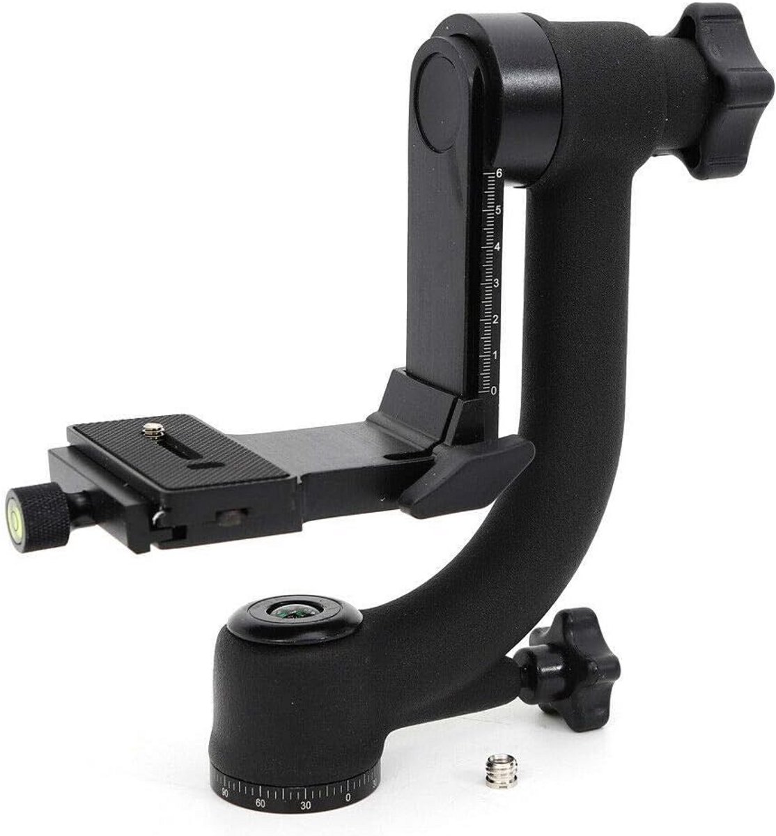 360 Graden Panorama Gimbal Statiefkop voor DSLR-camera's - Aluminium Legering