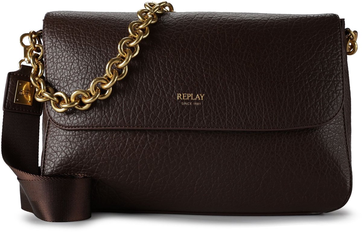 REPLAY schoudertas Crossbody Bag Java donkerbruin