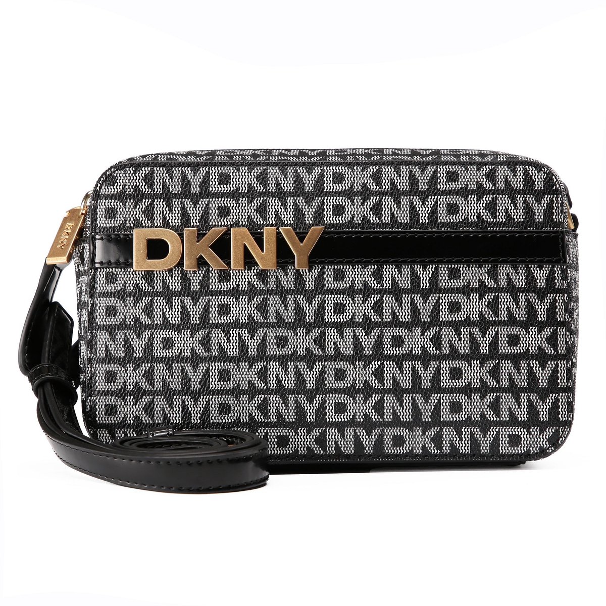DKNY schoudertas Avril Camera Bag BK Logo - BK zwart