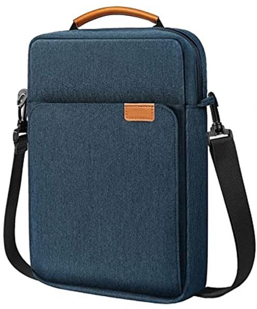Waterbestendige Laptop Schoudertas - Draagtas voor Tablets en 13 Inch Laptops - Blauw
