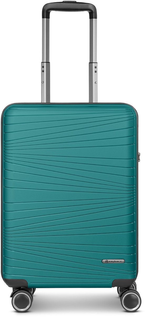Franky Dallas 3.0 4 wielen Trolley S 55 cm - Harde bagage - TSA slot - turquoise