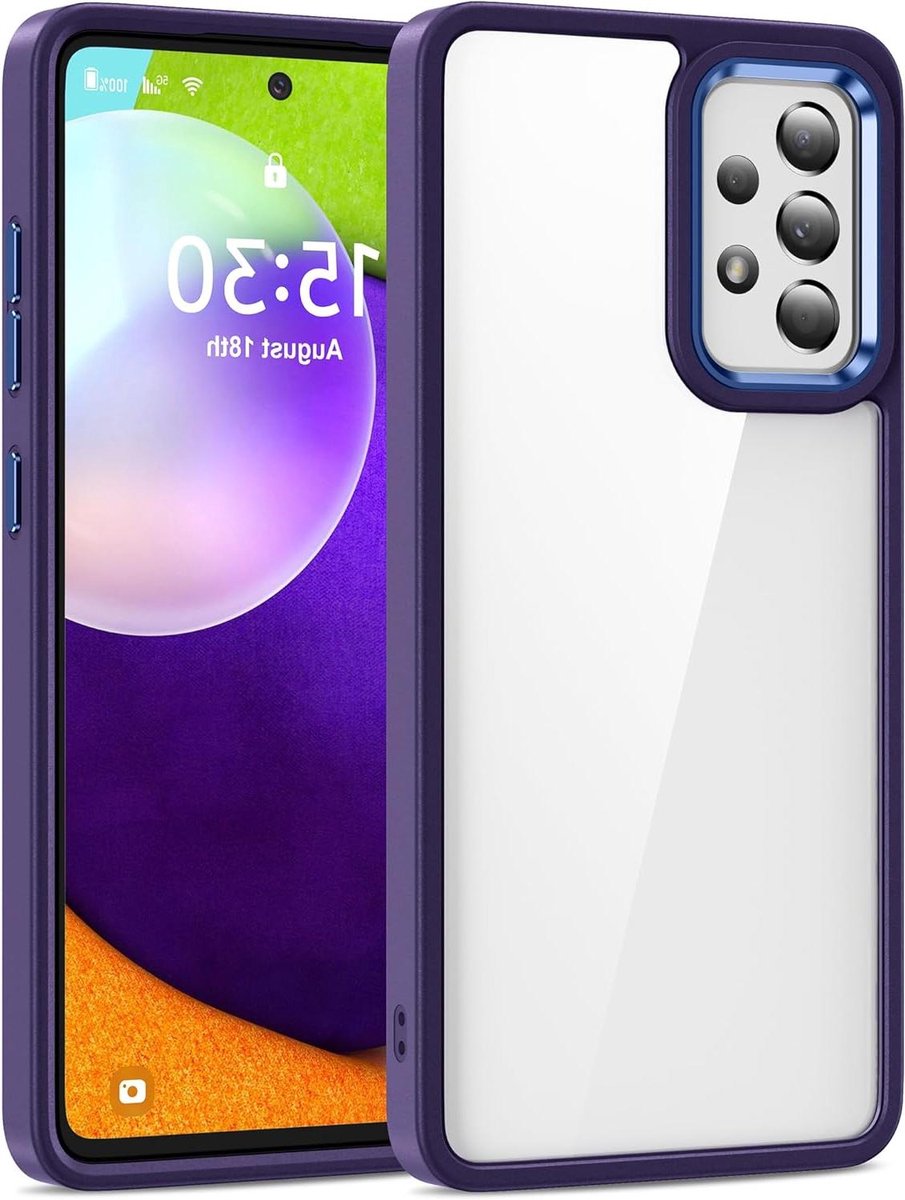 VVGoods - Transparante hoes voor Samsung Galaxy A52 met valbescherming