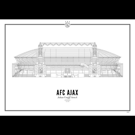 Ajax-print Johan Cruijff ArenA A4