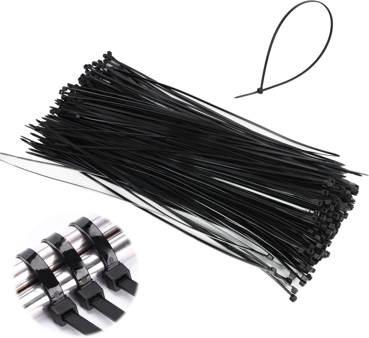 IMPERATORIS® Tie Wraps - Kabelbinders - Bundelbandjes - Trekbandjes - Extra Sterk - Voor Tuin, Garage en Kabels - 250 Stuks