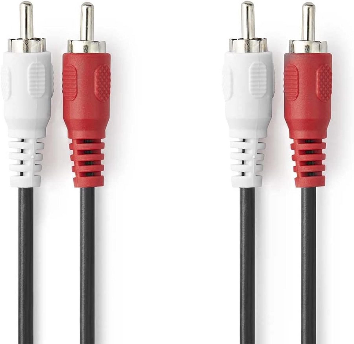 Dubbele RCA Audiokabel (2x RCA t/m 2x RCA) - 10 Meter - Stereo Audio Kabel voor Subwoofer, Hifi en Thuisbioscoop