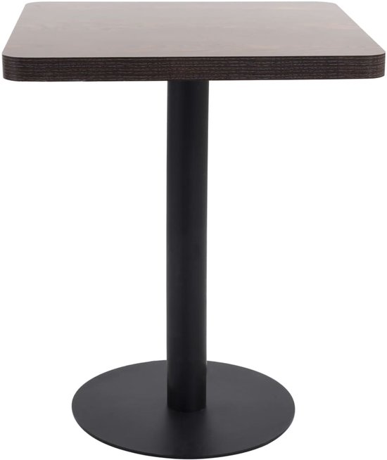 Bistrotafel 60x60 cm MDF lichtbruin