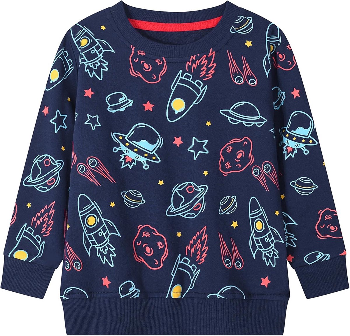 Katoenen Sweatshirt voor Jonge Kinderen - Leuk en Comfortabel Casual Kledingstuk voor Peutertjes