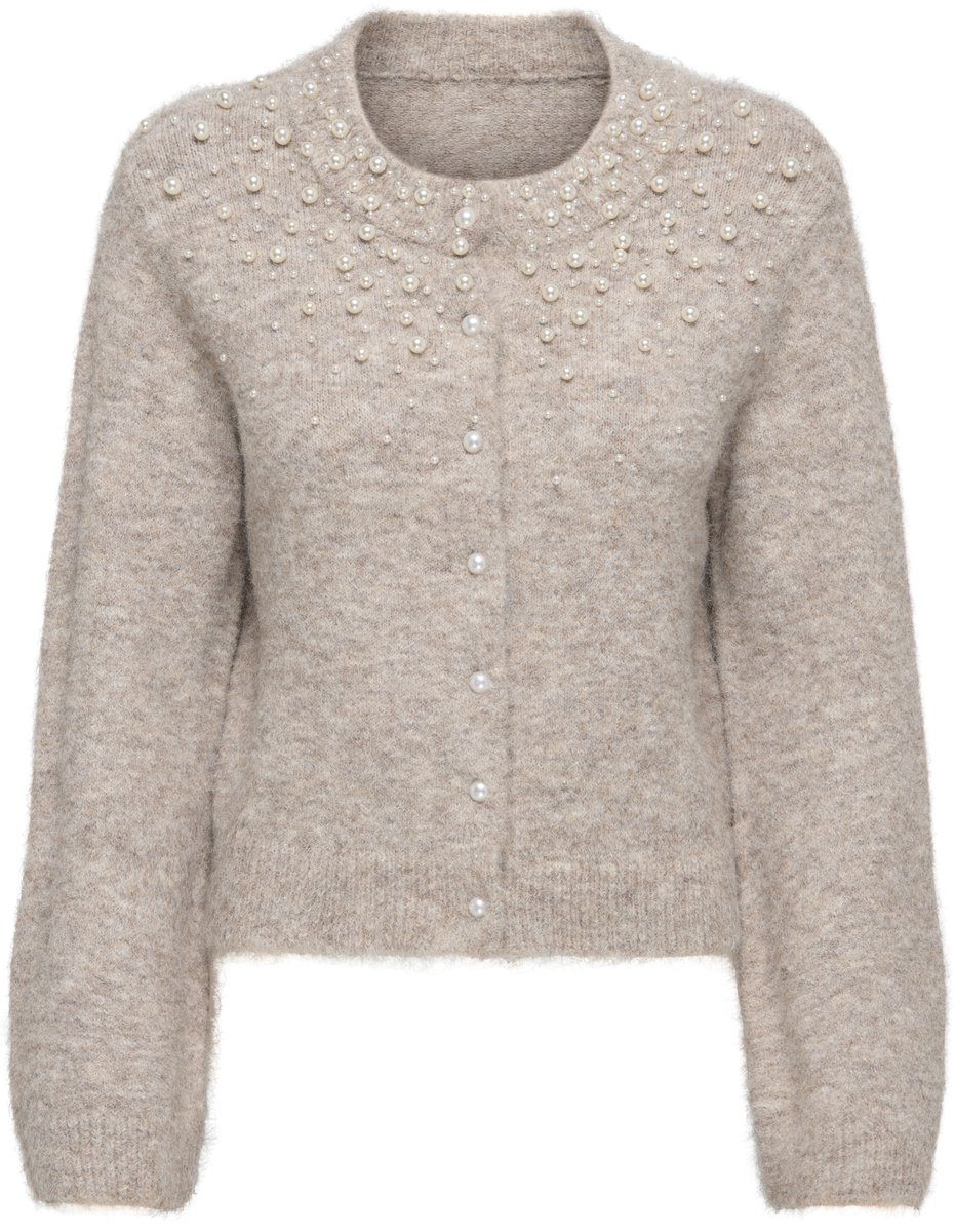 ONLY CARMAKOMA - CARMIGGIE LS O-NECK PEARL CARDIGAN KNT - Meisjes - Cardigans