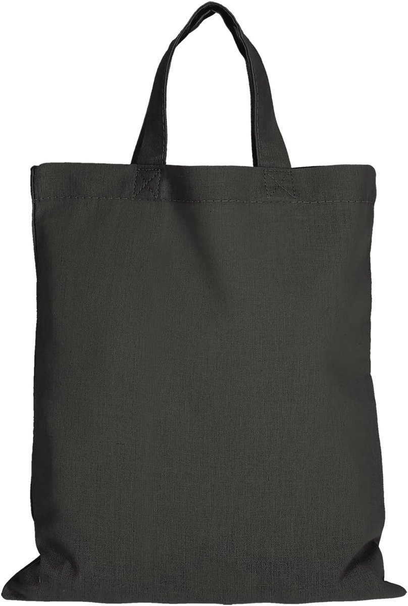 Pakket van 10 Duurzame Jute Tassen met Korte Handvaten - Oeko-Tex 100 Gecertificeerd