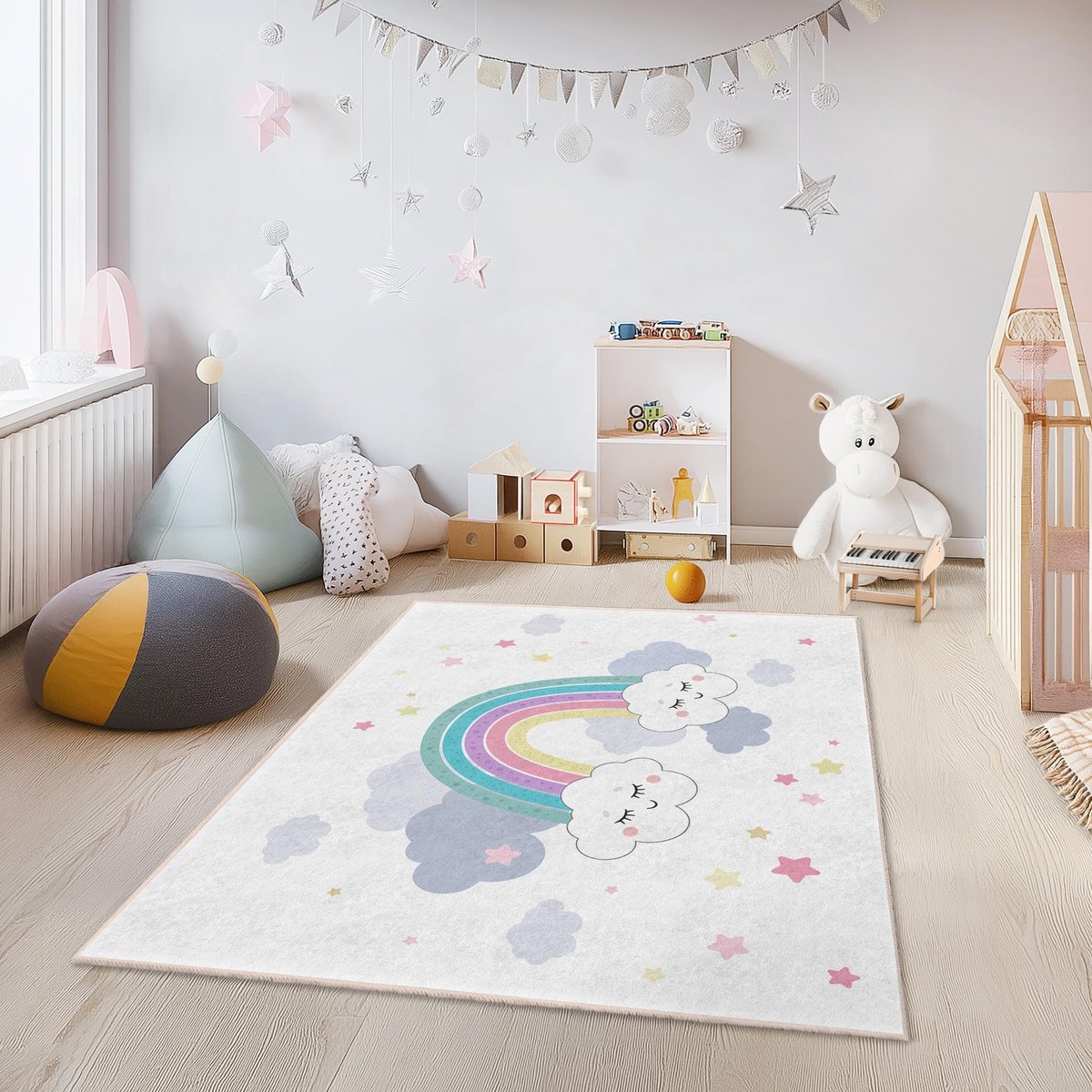 Mila Home - Kindertapijt Rechthoek - Vloerkleed Kinderkamer Tapijt - Speeltapijt - Wasbaar - Antislip - OEKO-TEX Gecertificeerd - 790 4