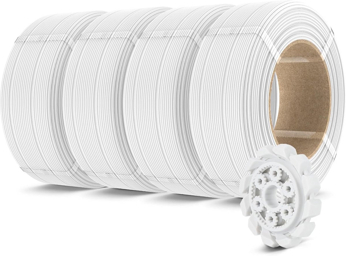 Sterk PLA+ 2.0 3D Printer Filament Navulrol 500G Wit - Sterker en Duurzaam 3D Printmateriaal