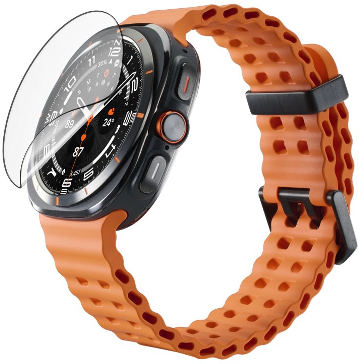 Super Hybrid beschermglas Samsung Galaxy Watch Ultra (25), 47mm