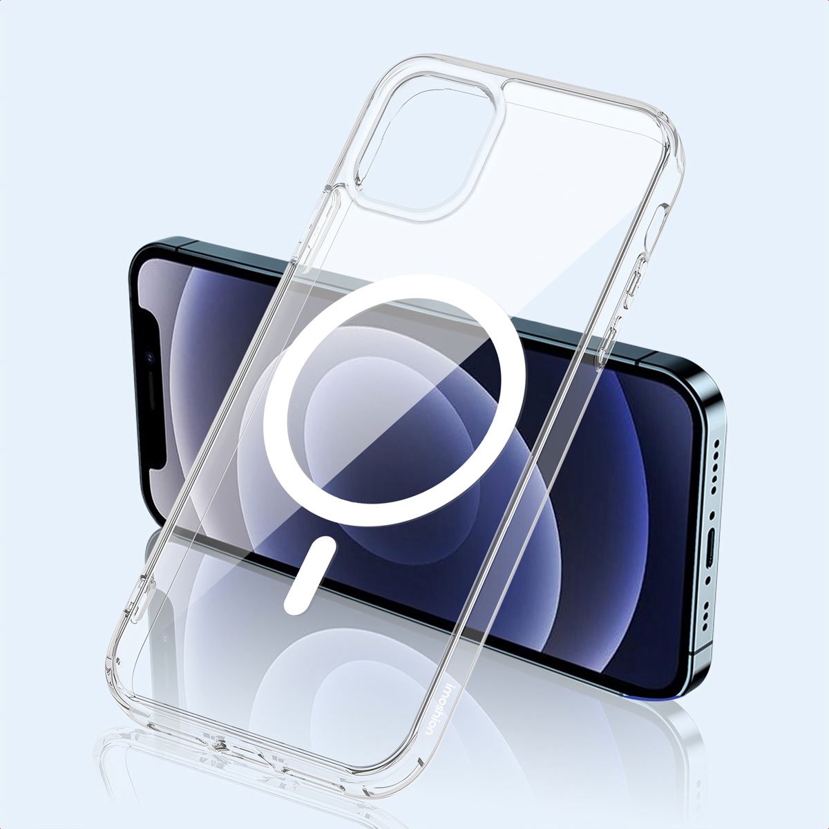 imoshion Hoesje - Geschikt voor Apple iPhone 12 Pro / 12 - Protective Backcover geschikt voor MagSafe - Transparant — cadeau in Cadeau-ideeën - foto 3