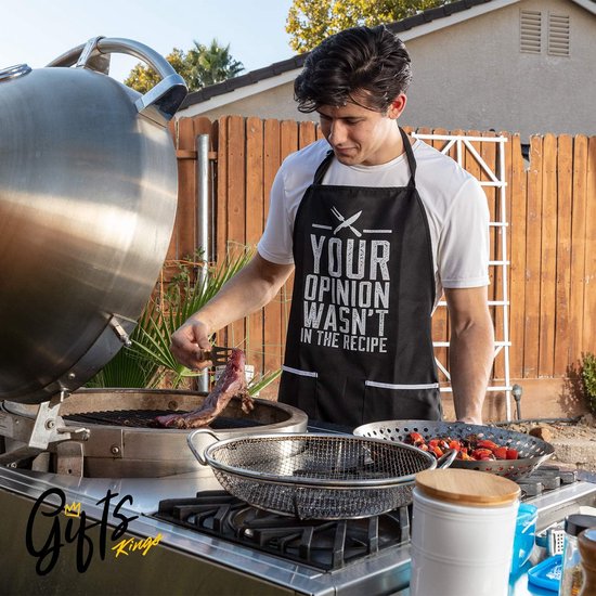 Grappig Grill Schort – Polyester, Waterdicht, Grappige Opdruk, Perfect Voor BBQ, Koken En Feestjes