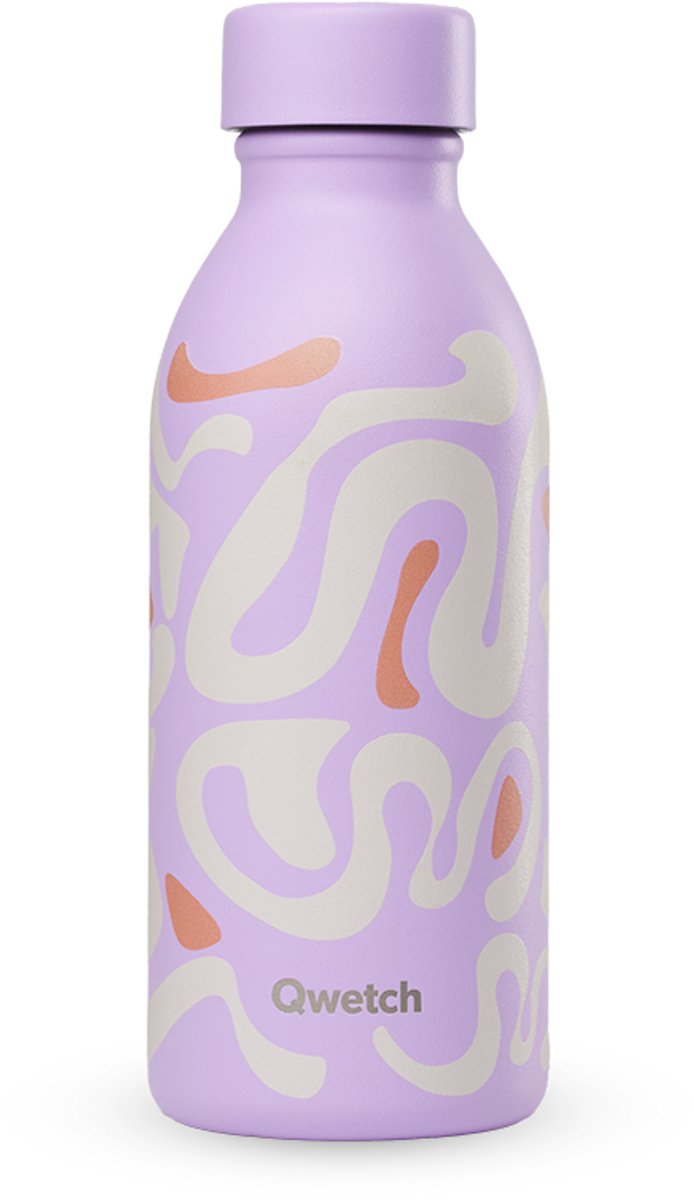 Qwetch - Isothermische fles - Icon Waves Lavendel- 500ml