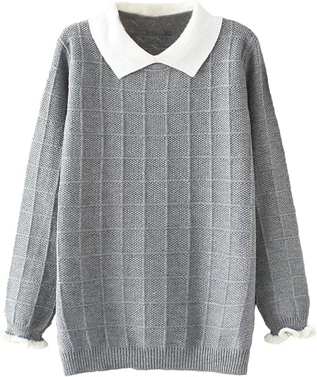 Damestrui oversized met lange mouwen in grijs – Geweldig voor herfst en winter