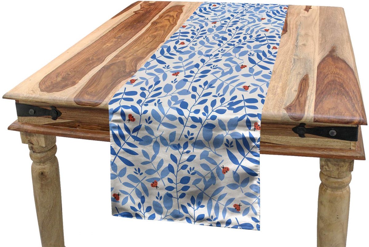 ABAKUHAUS – tafel-loper 40x300 cm – boomtak lieveheersbeestje, polyester
