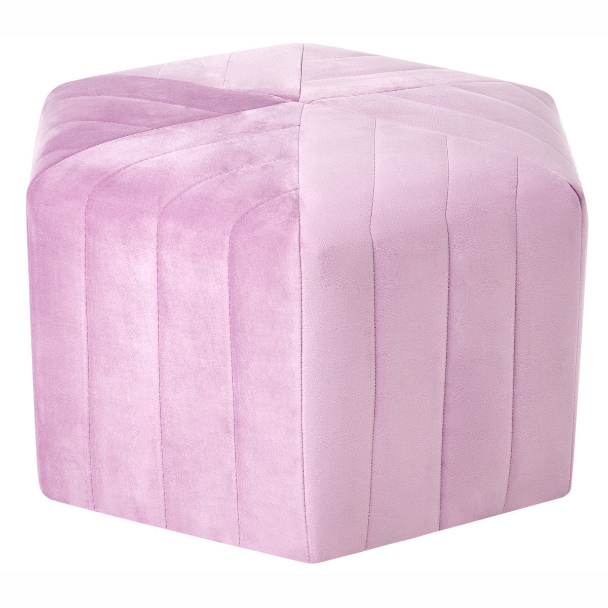 MURIETTA - Poef - Lichtviolet - Fluweel