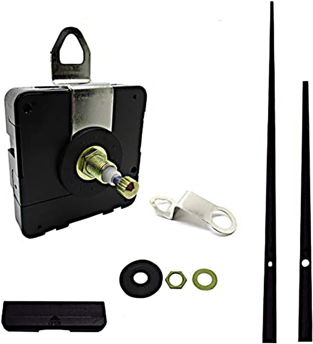 Hoog Koppel Quartz Uurwerk met Extra Lange Wijzers 20 mm - Zwart