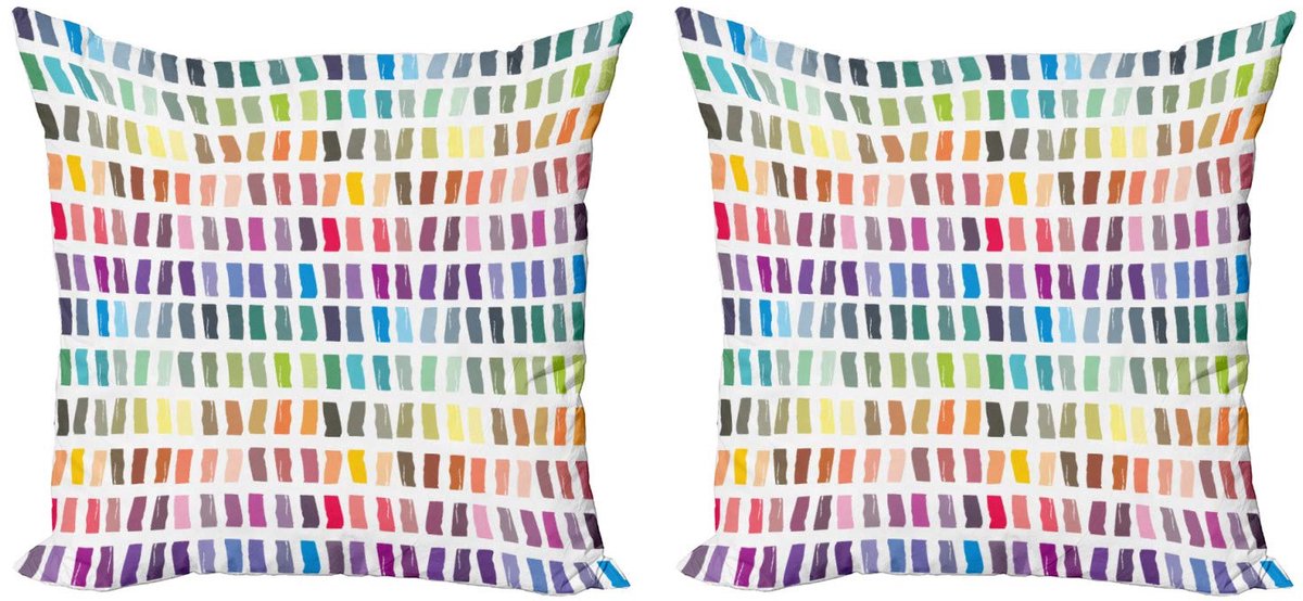 ABAKUHAUS Abstrakt – Kussenhoes-Set 2x 60x60 cm – Veelkleurig Mehrfarbig
