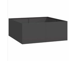 Plantenbak | Bloembak | Bloempot 100x100x40 cm staal zwart