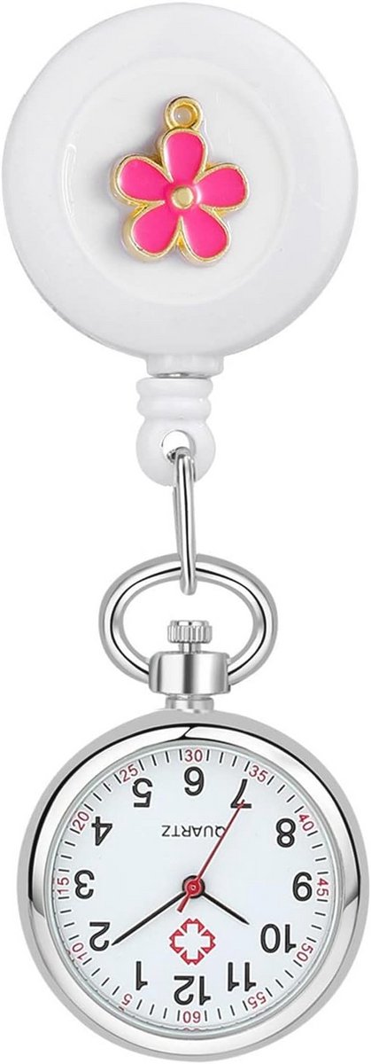 Verpleegstershorloge Bloemen Ontwerp Analoog Polshorloge Uniseks