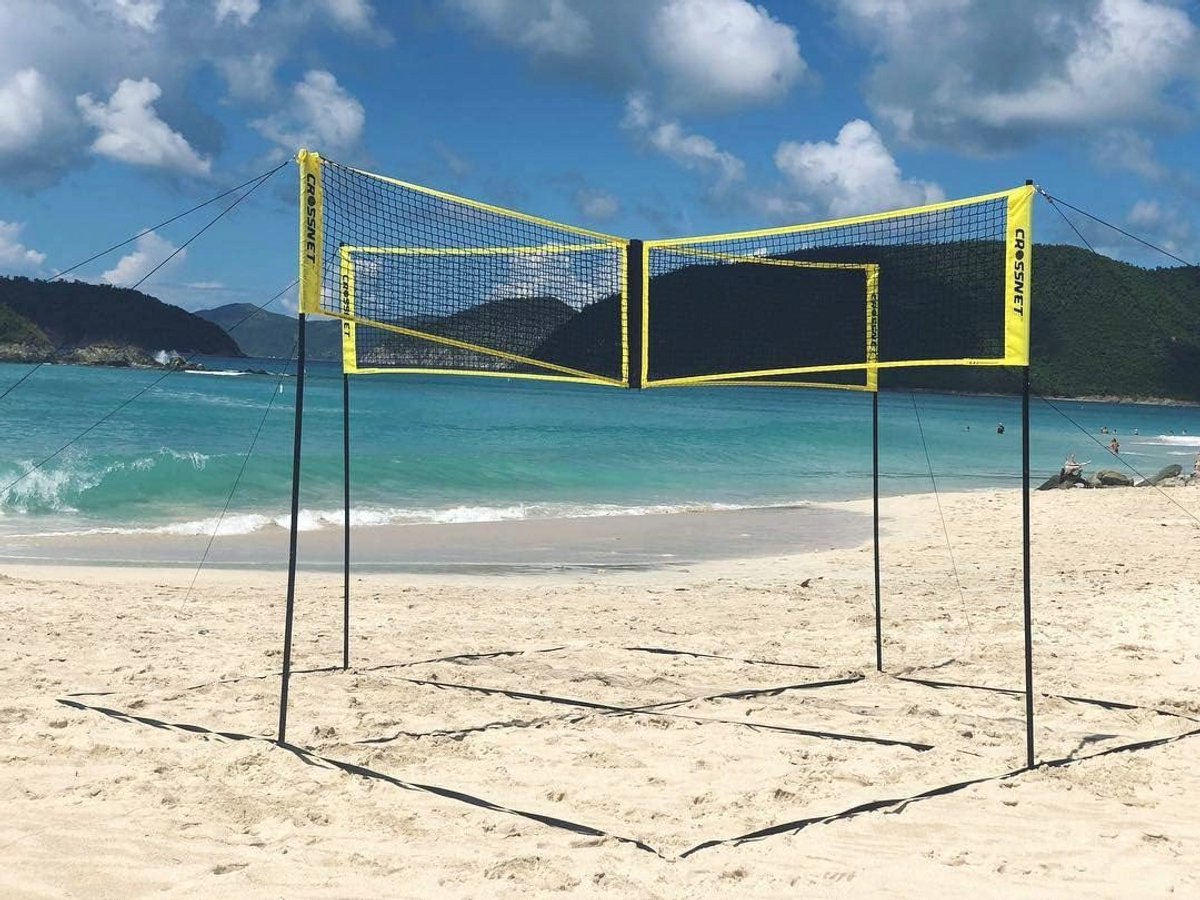 Verstelbaar Four Square volleybalnet voor buitenactiviteiten