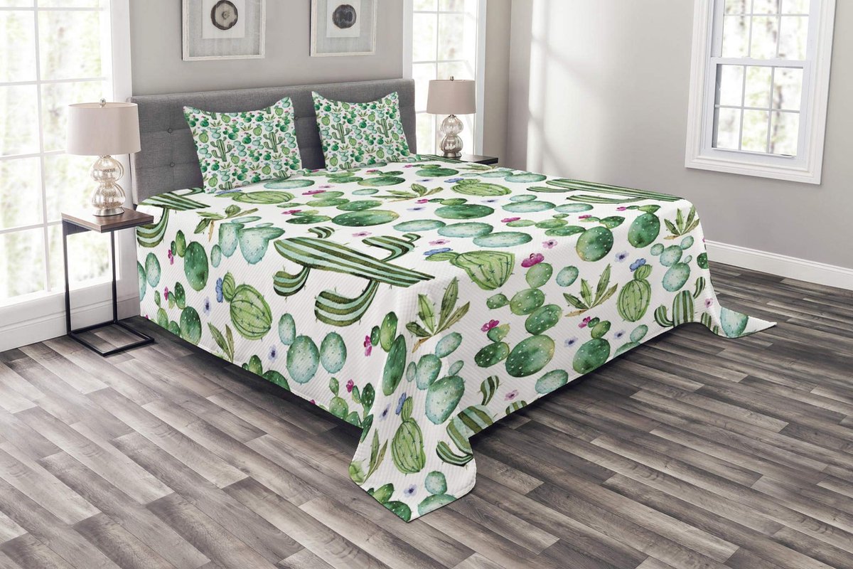 ABAKUHAUS Bedsprei-set – 170x220 cm – Kussenhoes inbegrepen – ademend