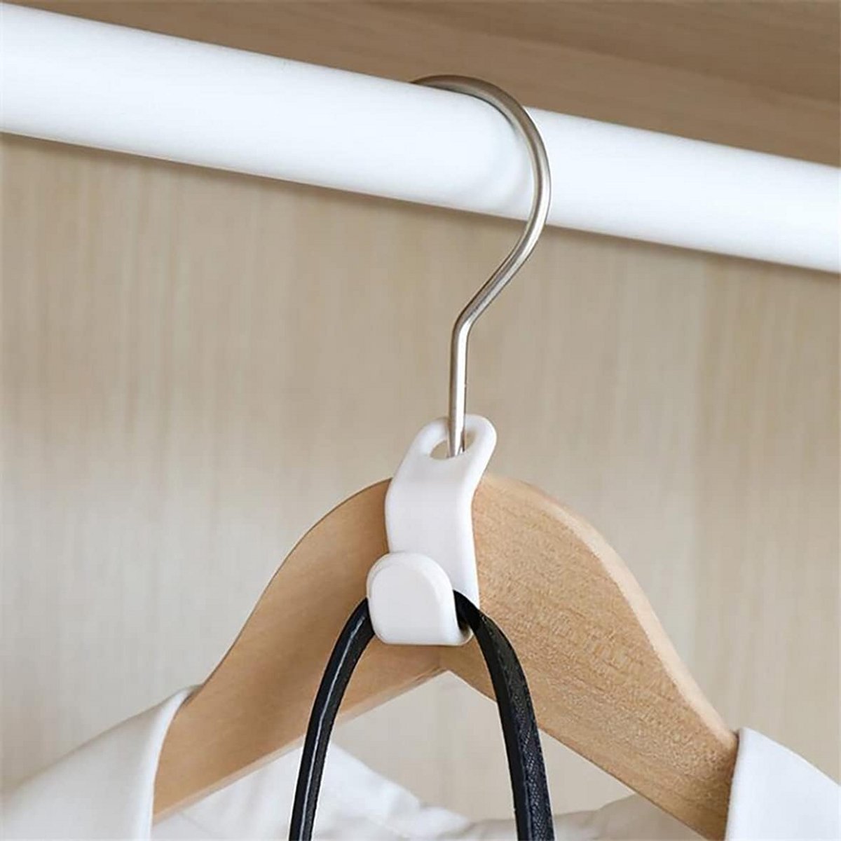 60 stuks kledinghanger connector haken voor ruimtebesparende kasten