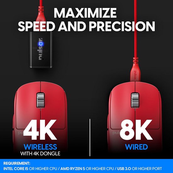 Draadloze Gamingmuis met OLED-monitor en PAW3395 Sensor - Gelimiteerde Editie van Glorious — afbeelding 4
